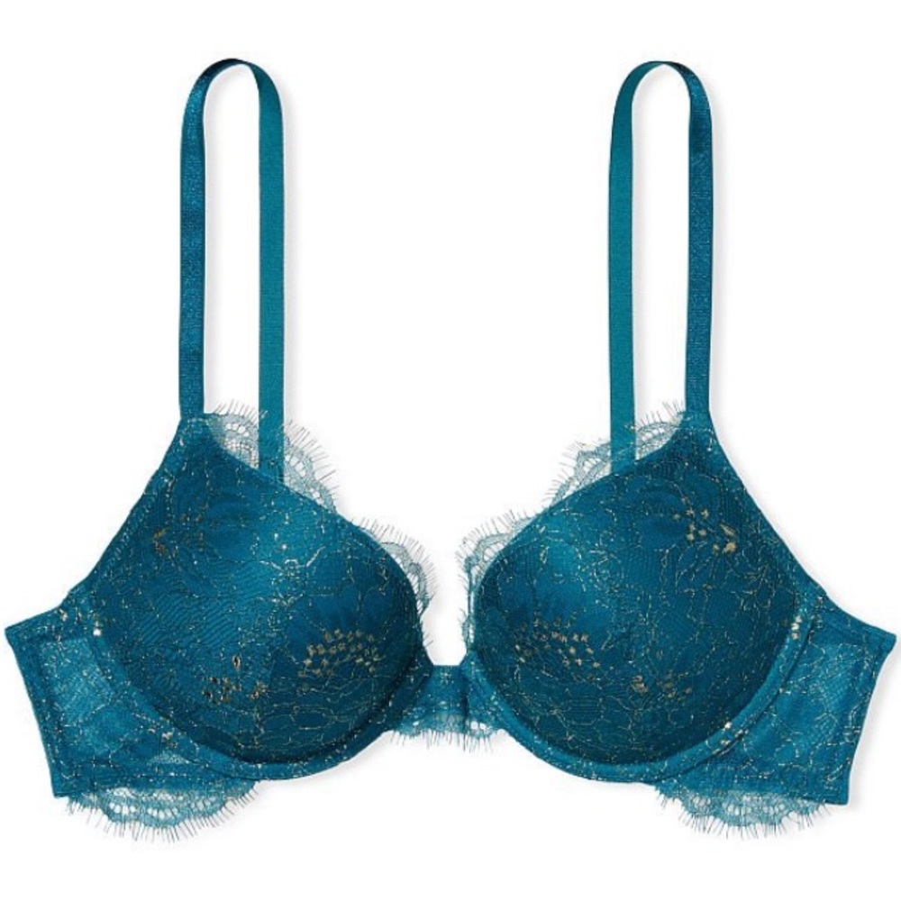 Teal Victoria’s Secret Very Sexy padded push-up bra